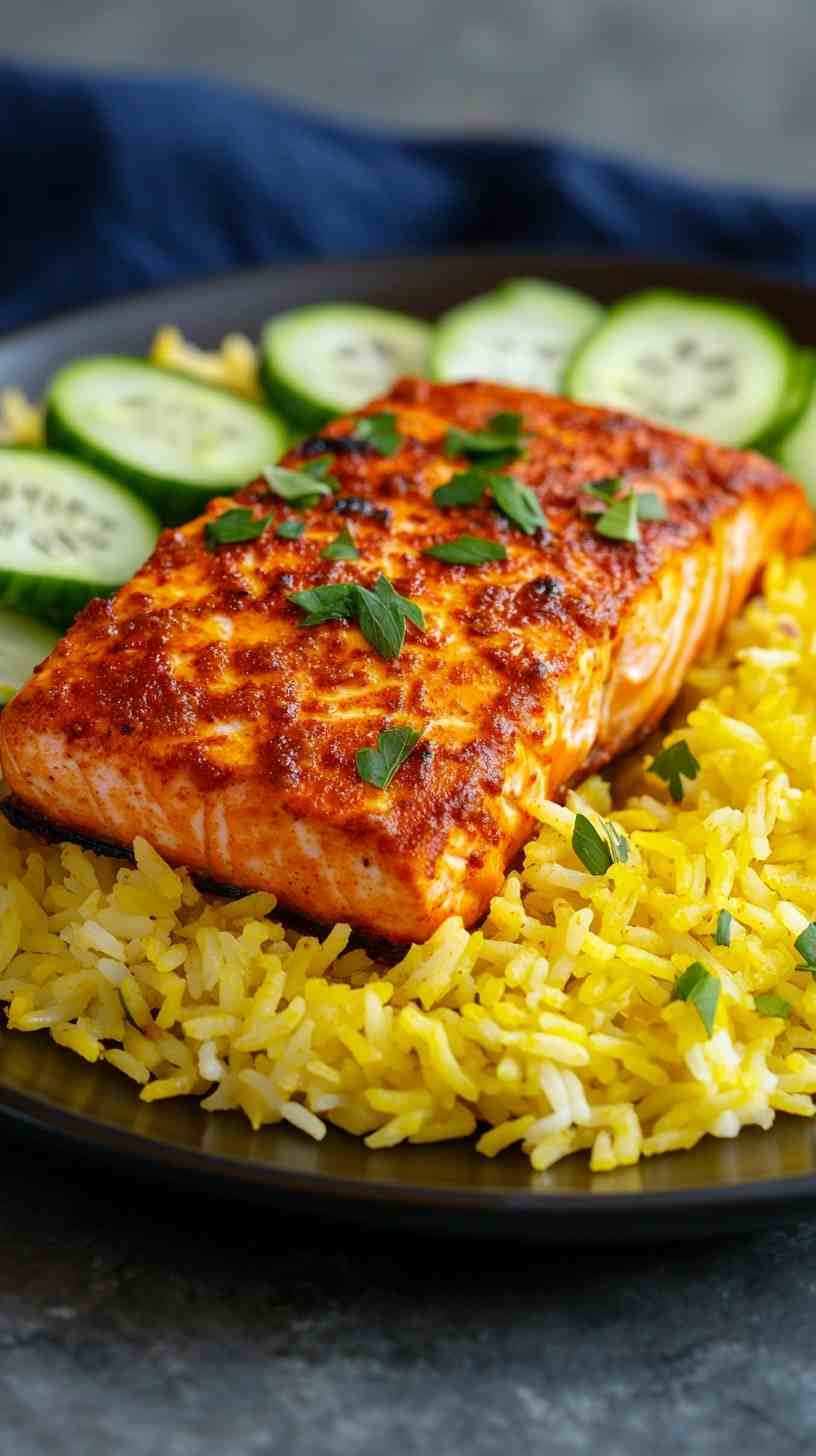 Air Fryer Tandoori Spiced Salmon