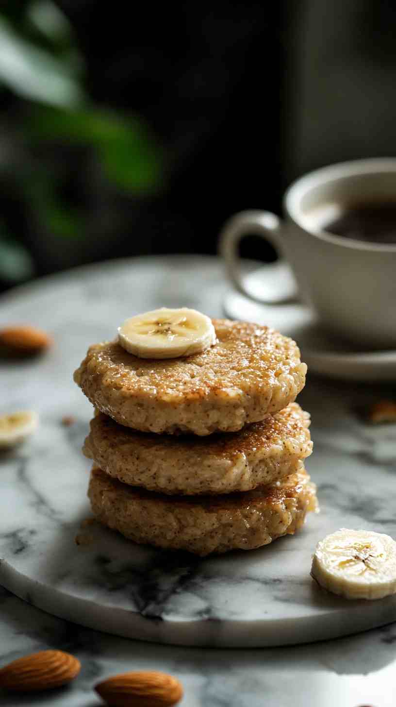 Almond Butter & Banana Rice Cakes Gym Meal