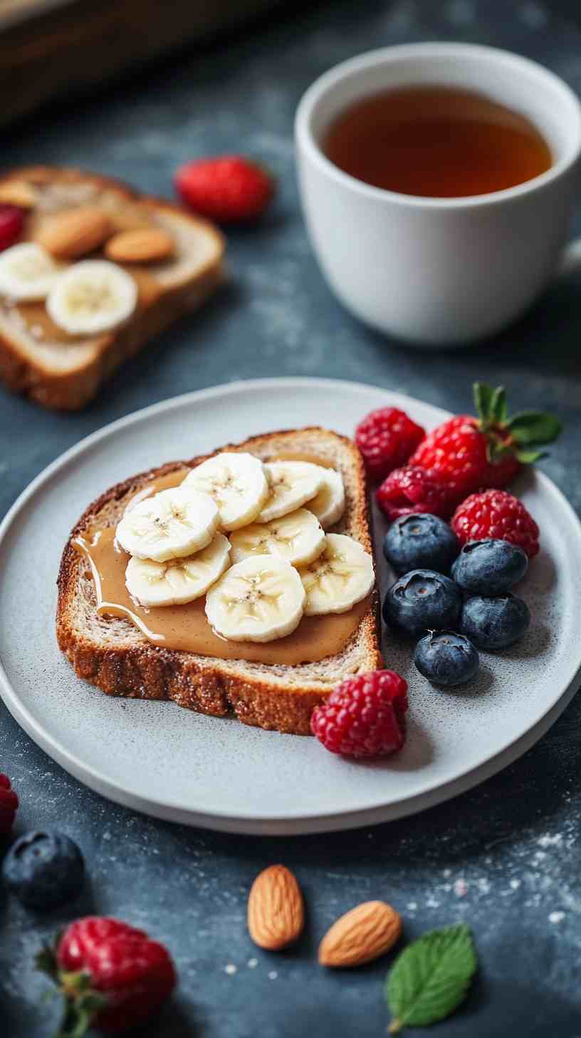 Almond Butter and Banana Toast