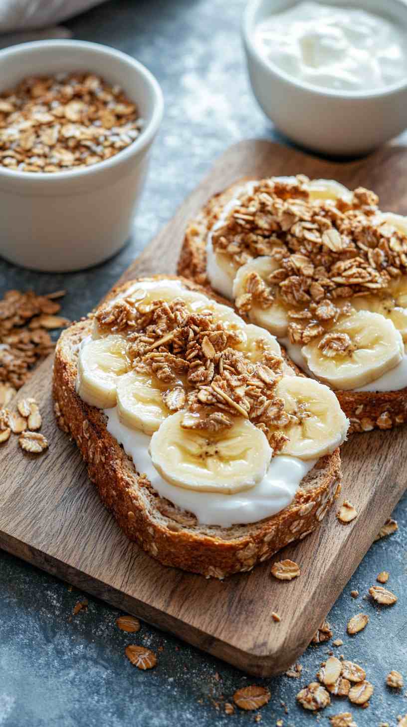 Almond Butter and Banana Toast