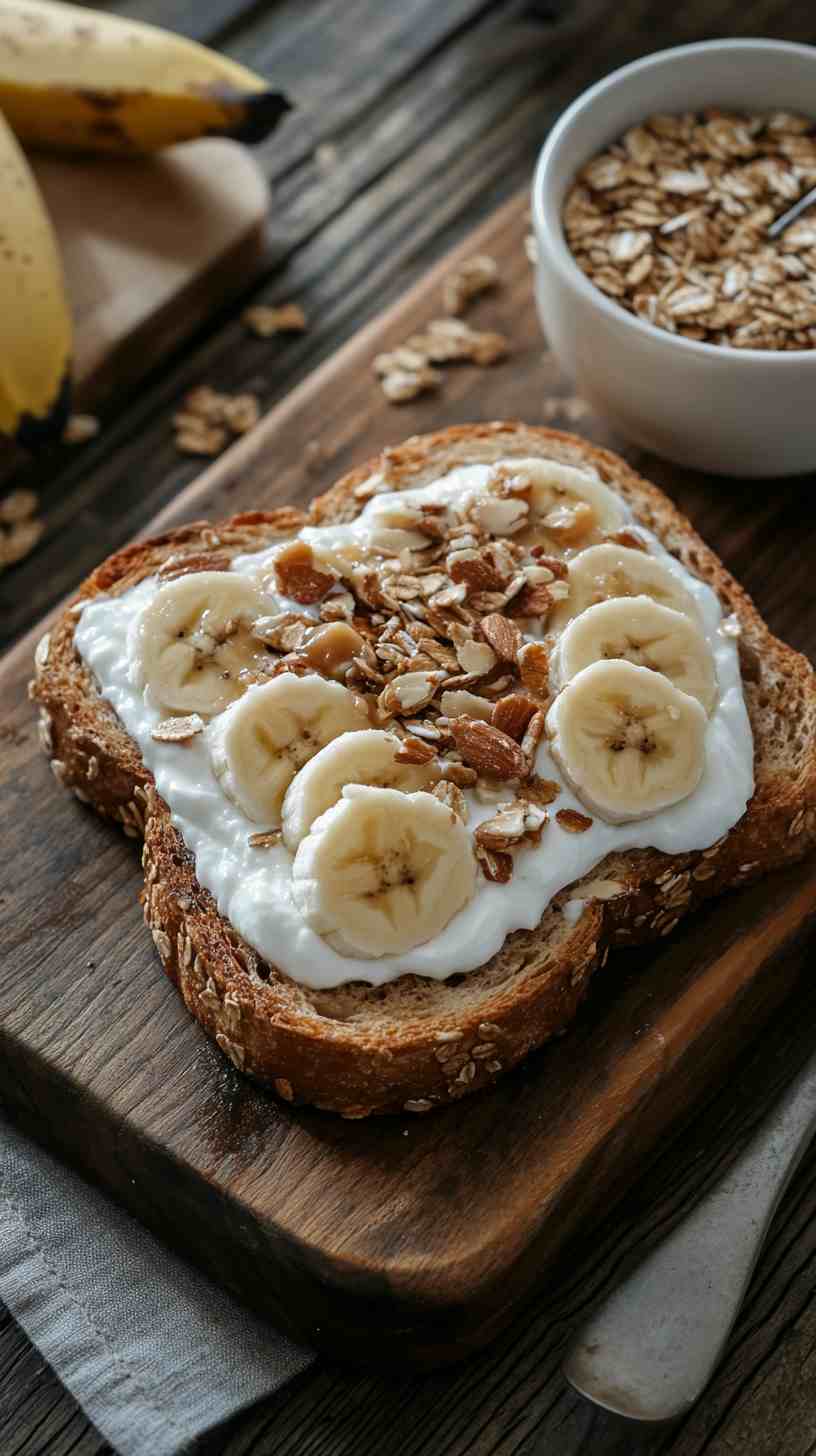 Almond Butter and Banana Toast