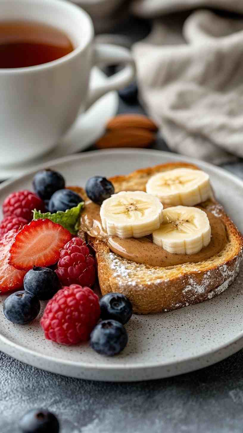 Almond Butter and Banana Toast