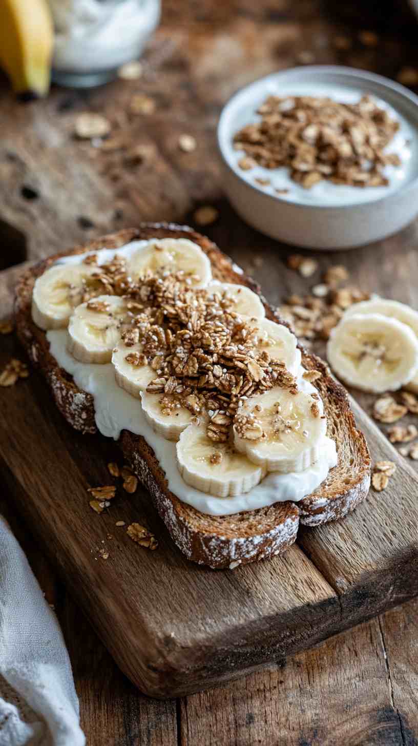 Almond Butter and Banana Toast
