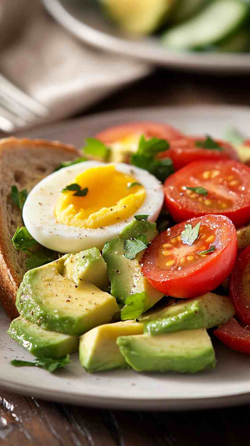 Avocado and Tomato Breakfast Salad
