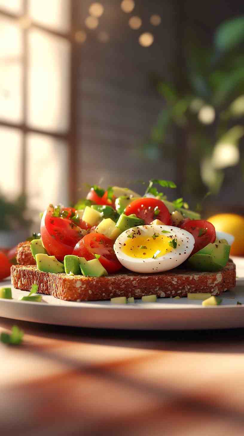 Avocado and Tomato Breakfast Salad