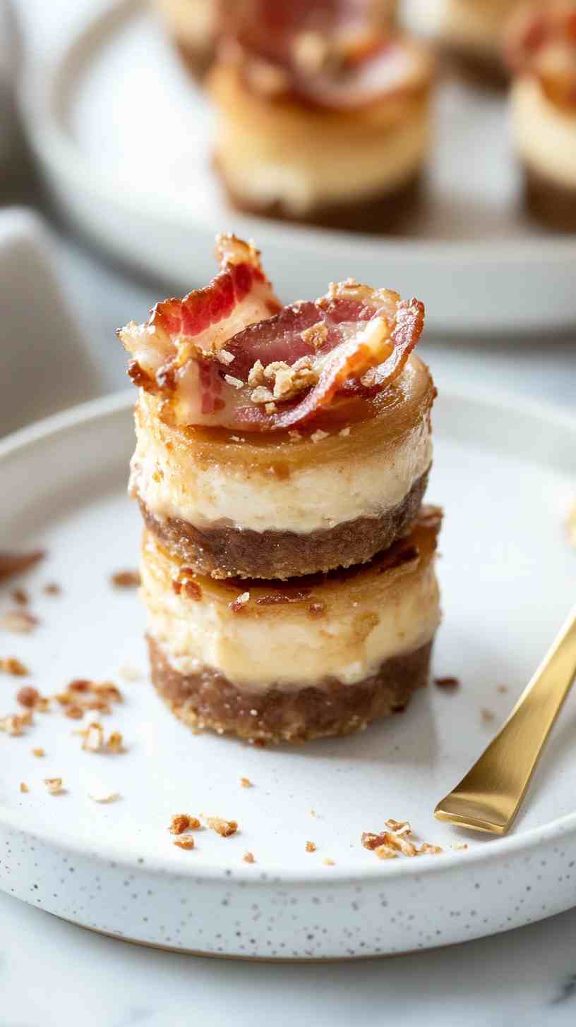 Bacon-Wrapped Cheesecake Bites