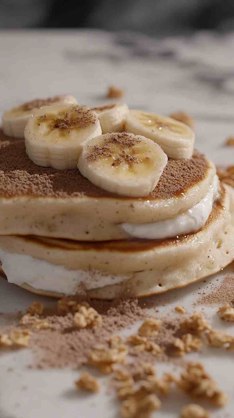 Banana Pancakes with Greek Yogurt