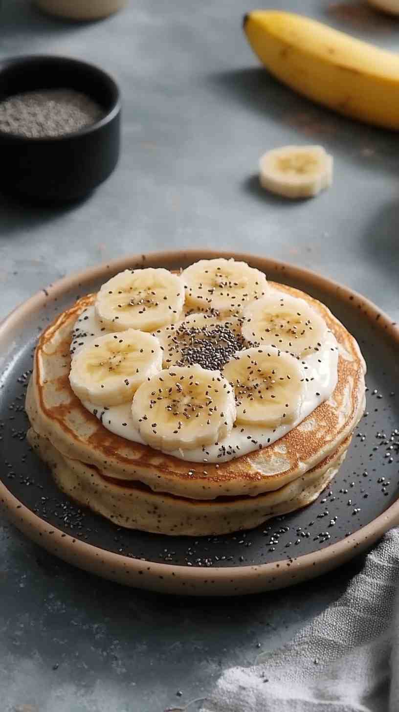 Banana Pancakes with Greek Yogurt