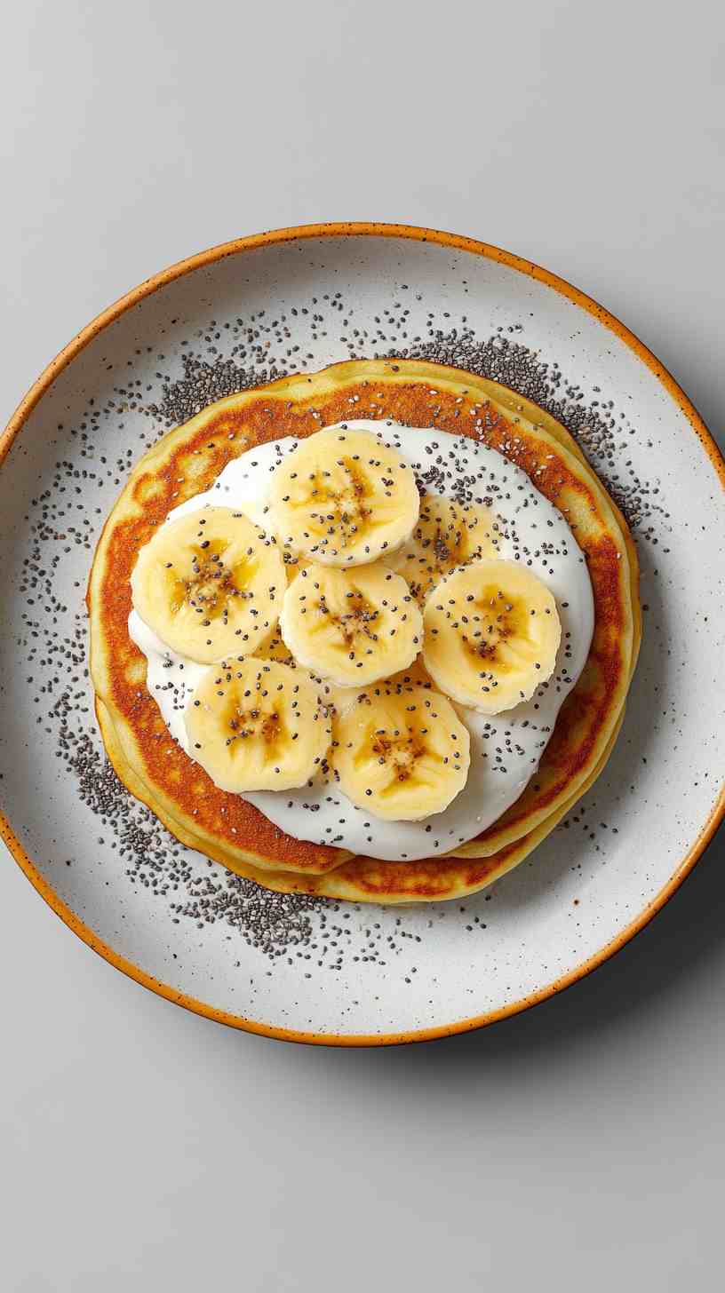 Banana Pancakes with Greek Yogurt