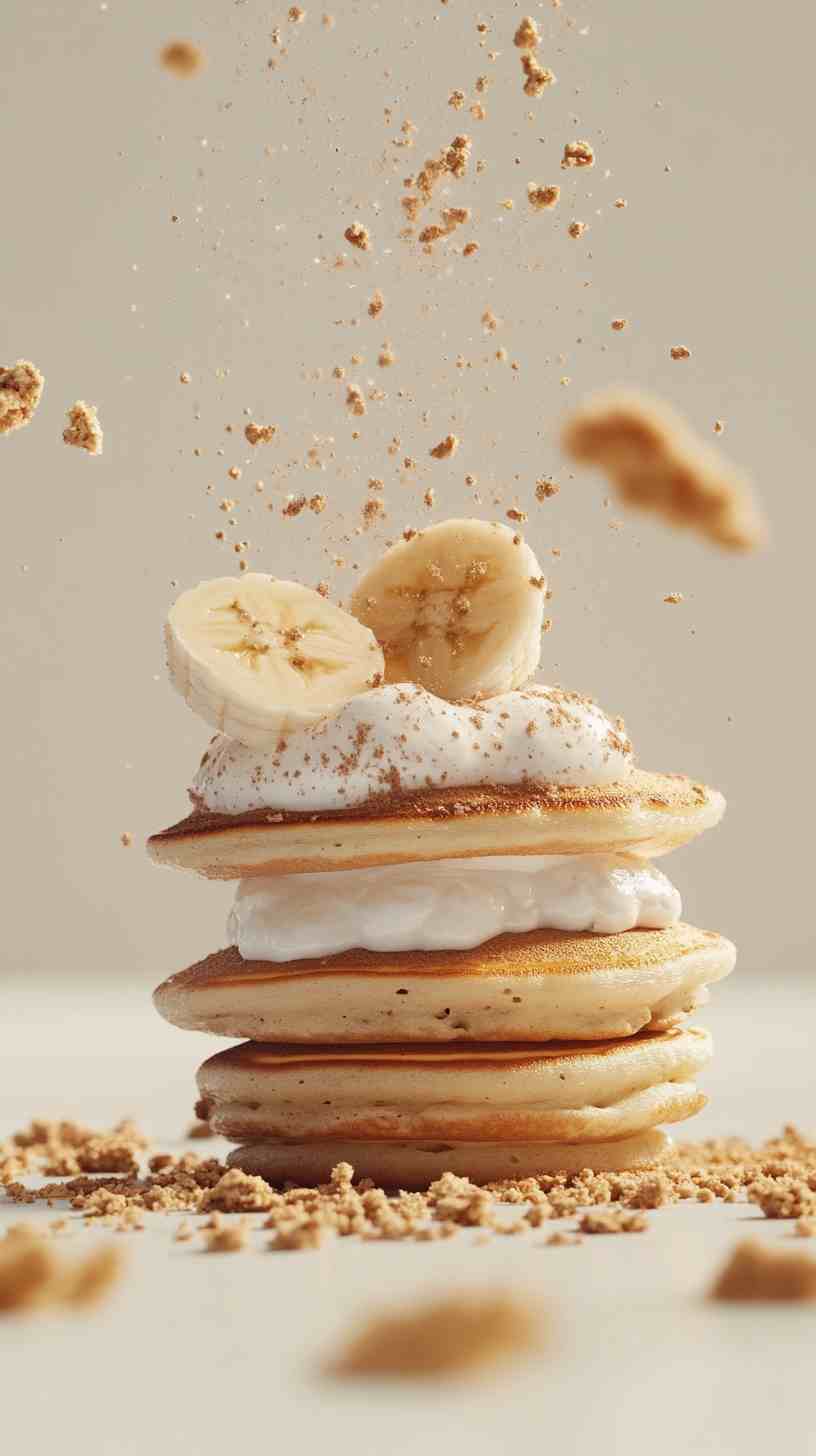Banana Pancakes with Greek Yogurt