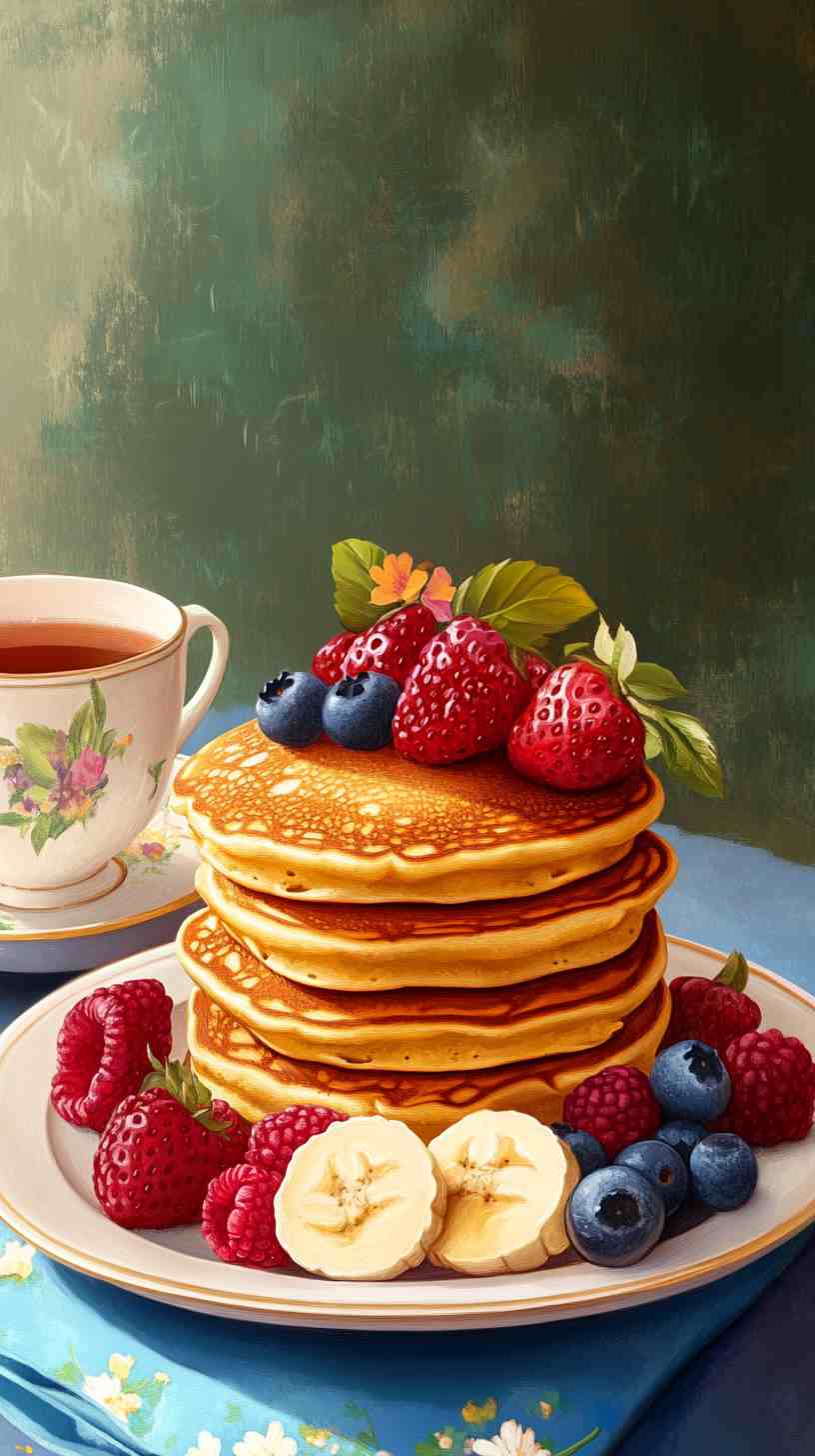 Banana Pancakes with Greek Yogurt