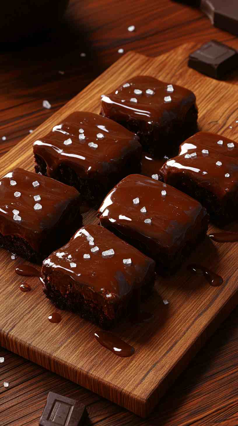 Beef Fat Caramel Brownies