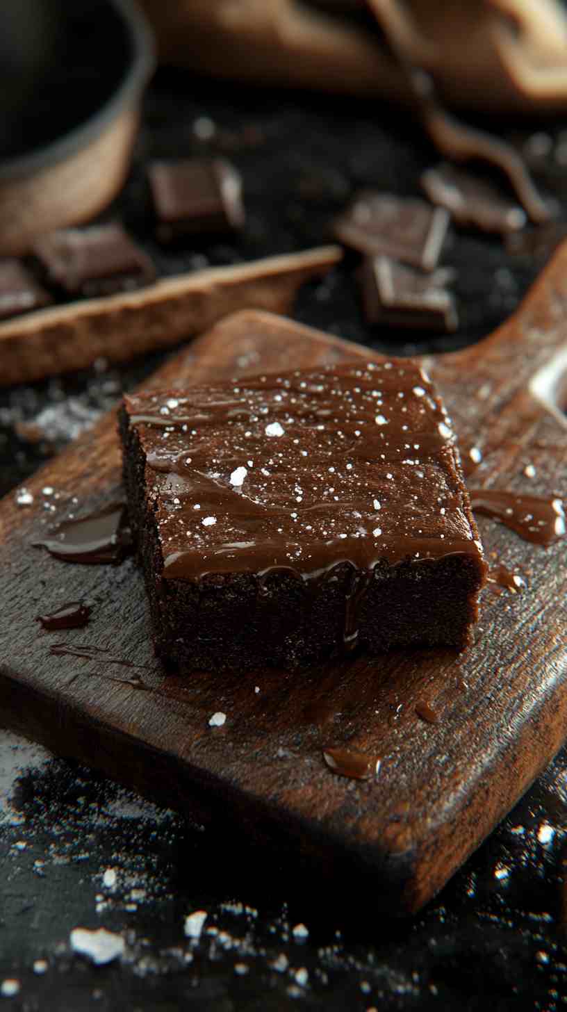 Beef Fat Caramel Brownies