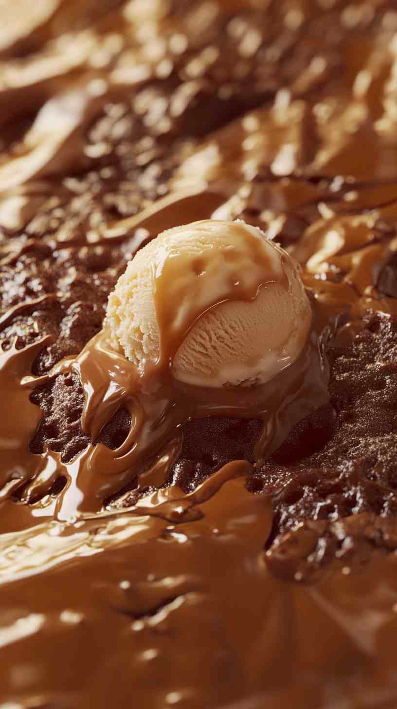 Beef Fat Caramel Brownies