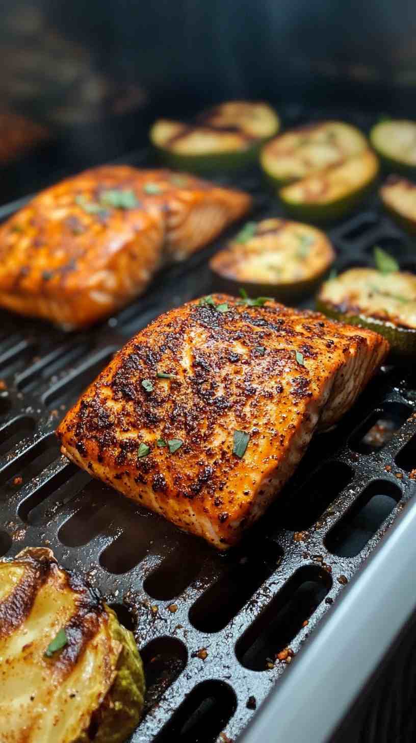 Blackened Air Fryer Salmon