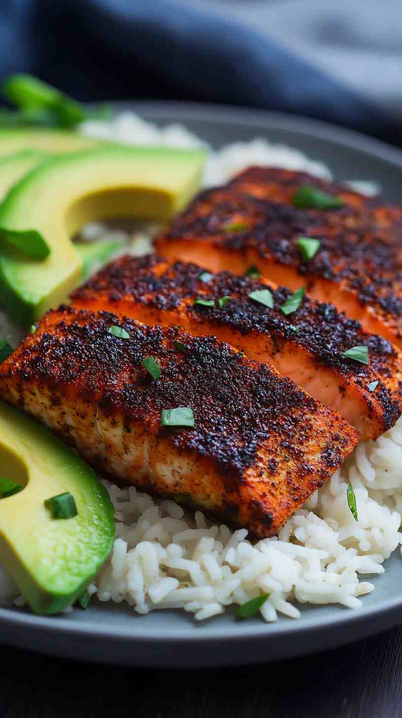 Blackened Air Fryer Salmon