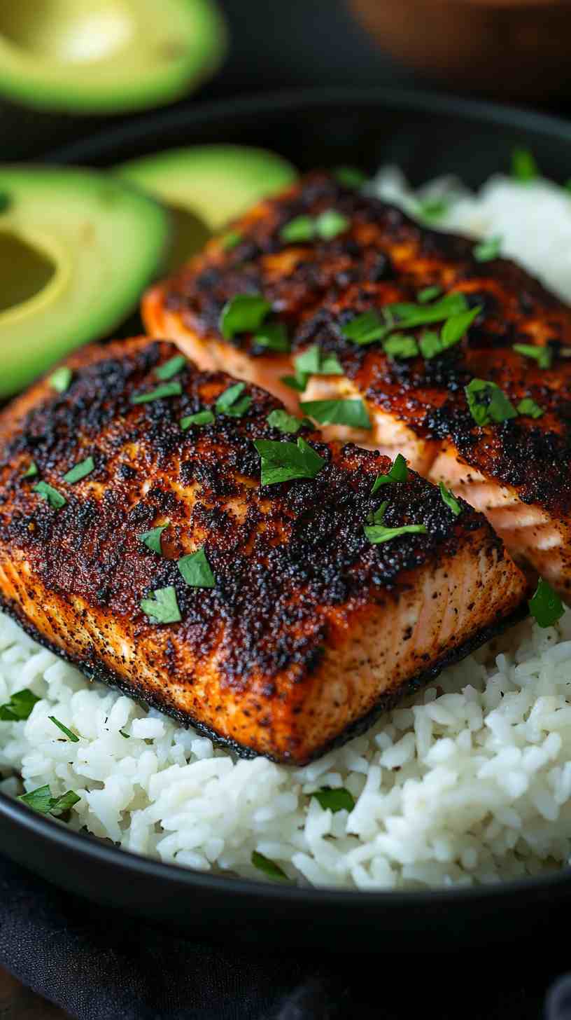 Blackened Air Fryer Salmon