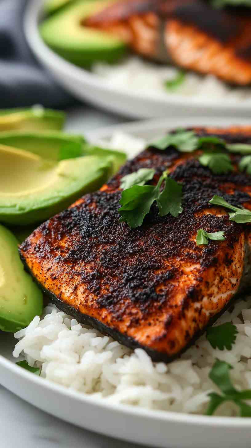 Blackened Air Fryer Salmon