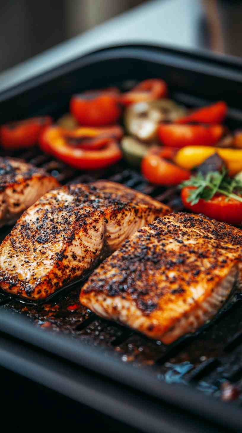 Blackened Air Fryer Salmon