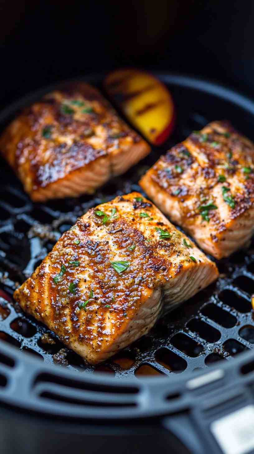 Brown Sugar Air Fryer Salmon