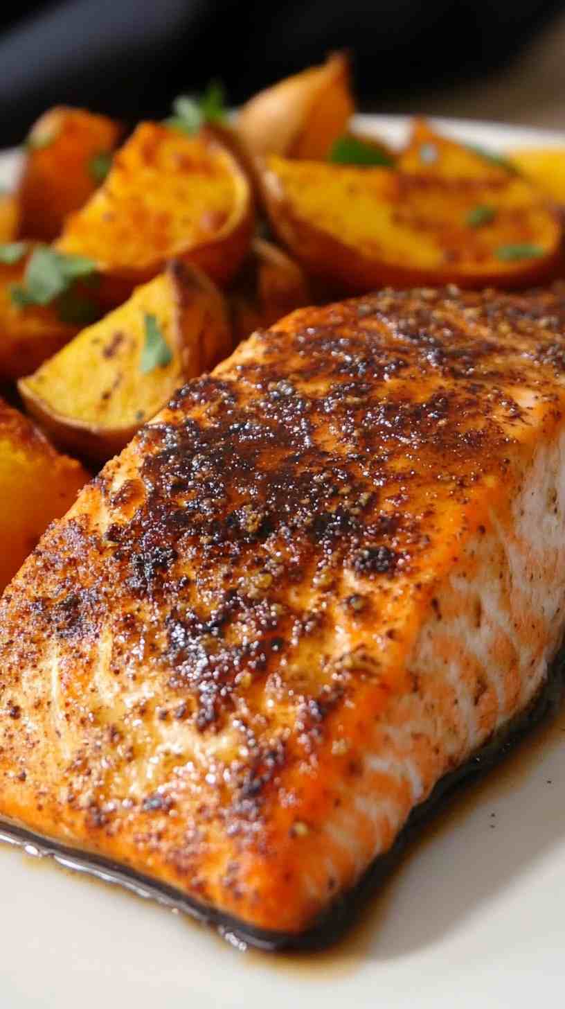Brown Sugar Air Fryer Salmon