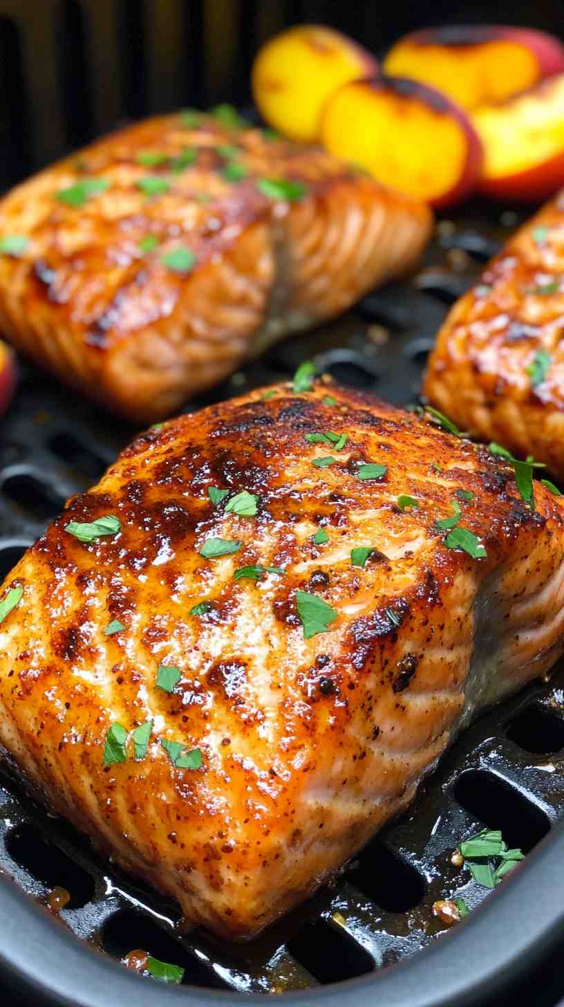Brown Sugar Air Fryer Salmon