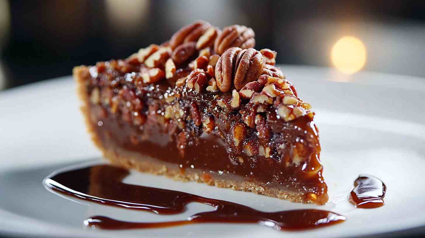 Candied Bacon Bourbon Pecan Pie