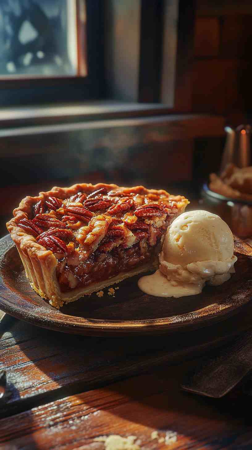 Candied Bacon Bourbon Pecan Pie