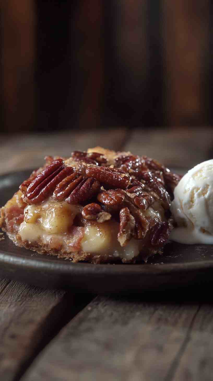 Candied Bacon Bourbon Pecan Pie