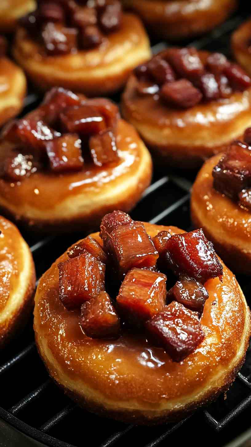Candied Pork Belly Donuts