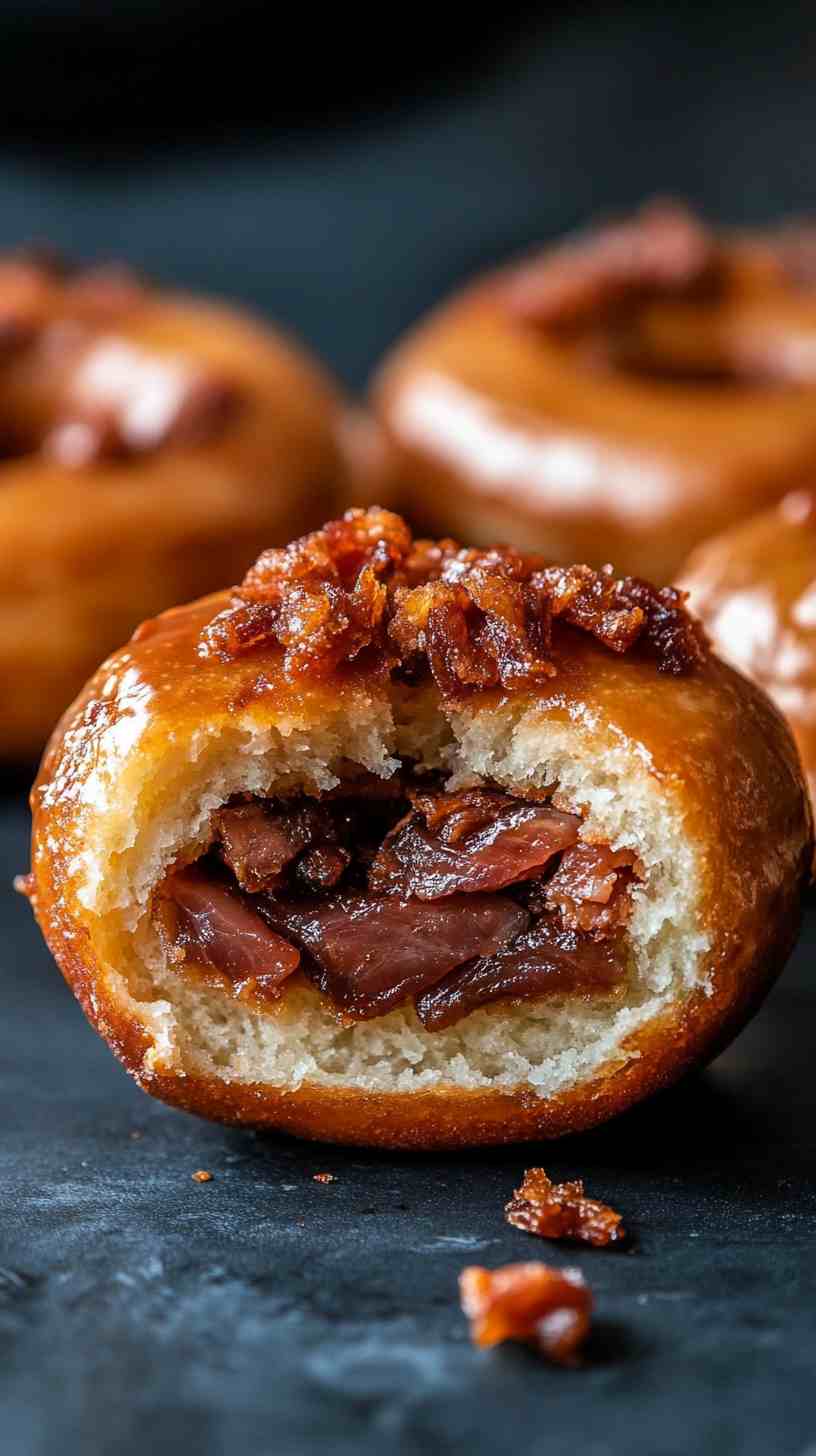 Candied Pork Belly Donuts