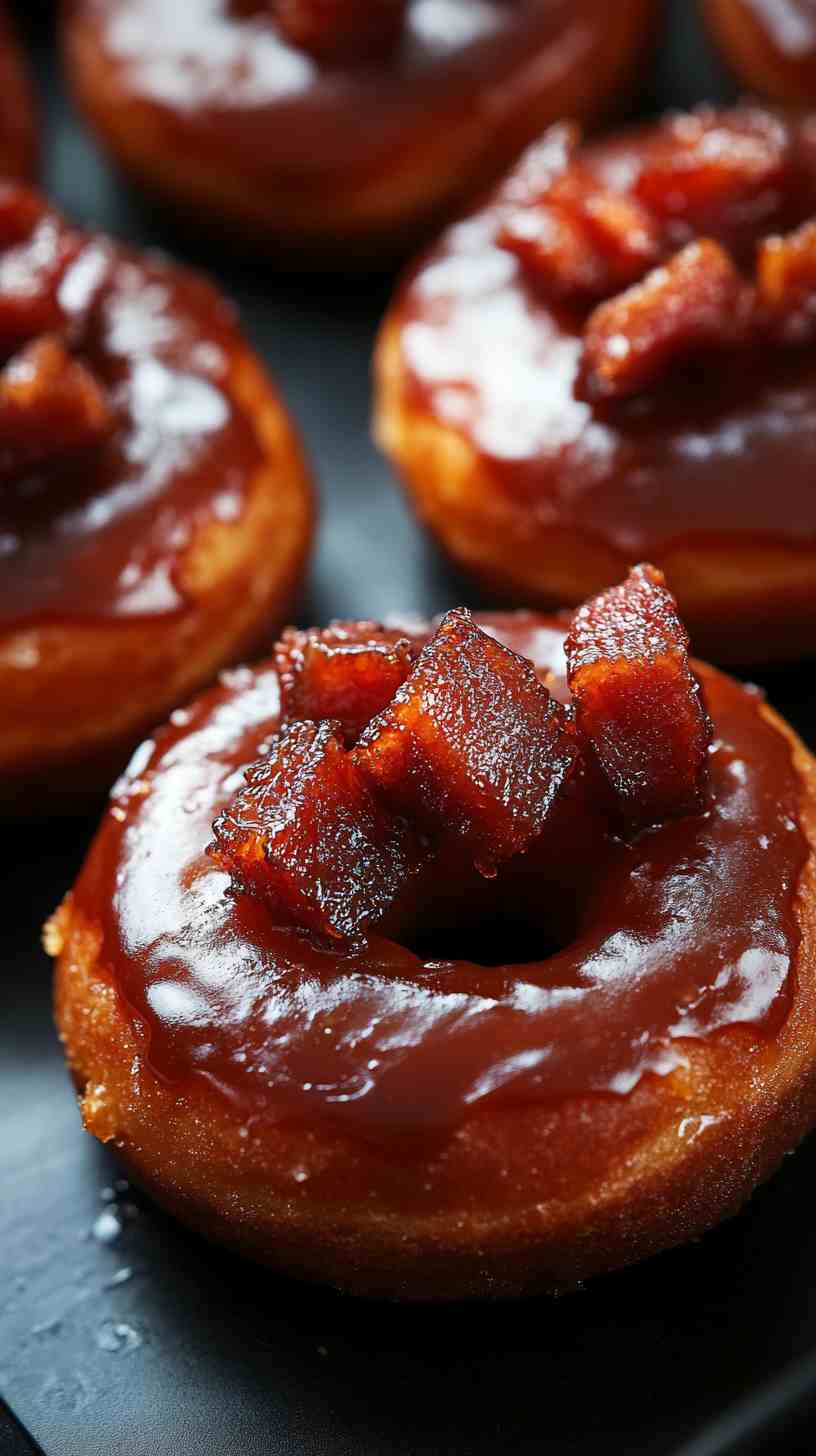 Candied Pork Belly Donuts