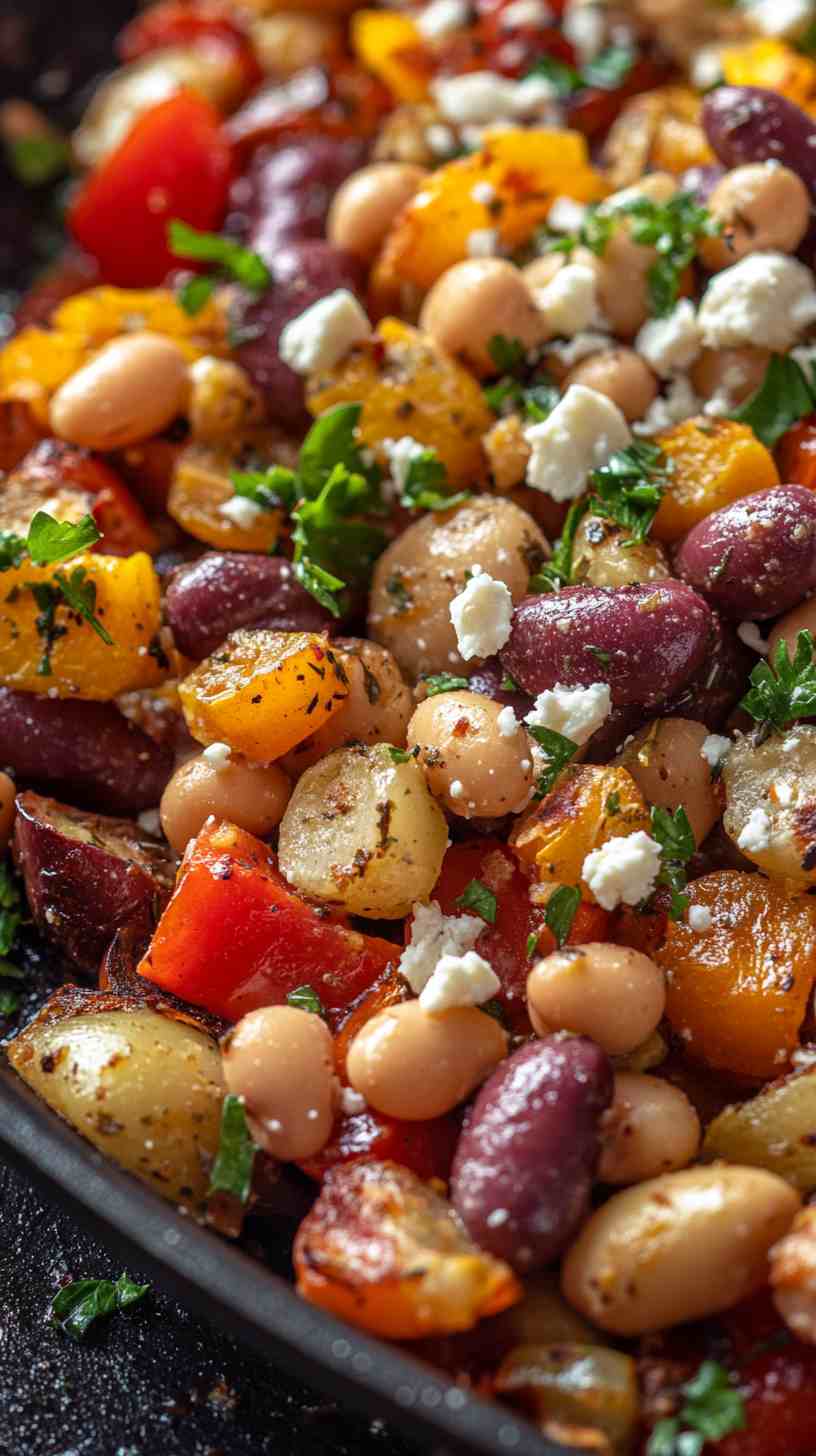 Cannellini Bean Salad with Roasted Vegetables