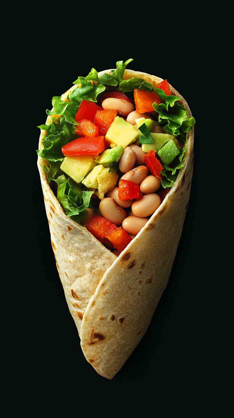 Cannellini Bean and Avocado Wraps