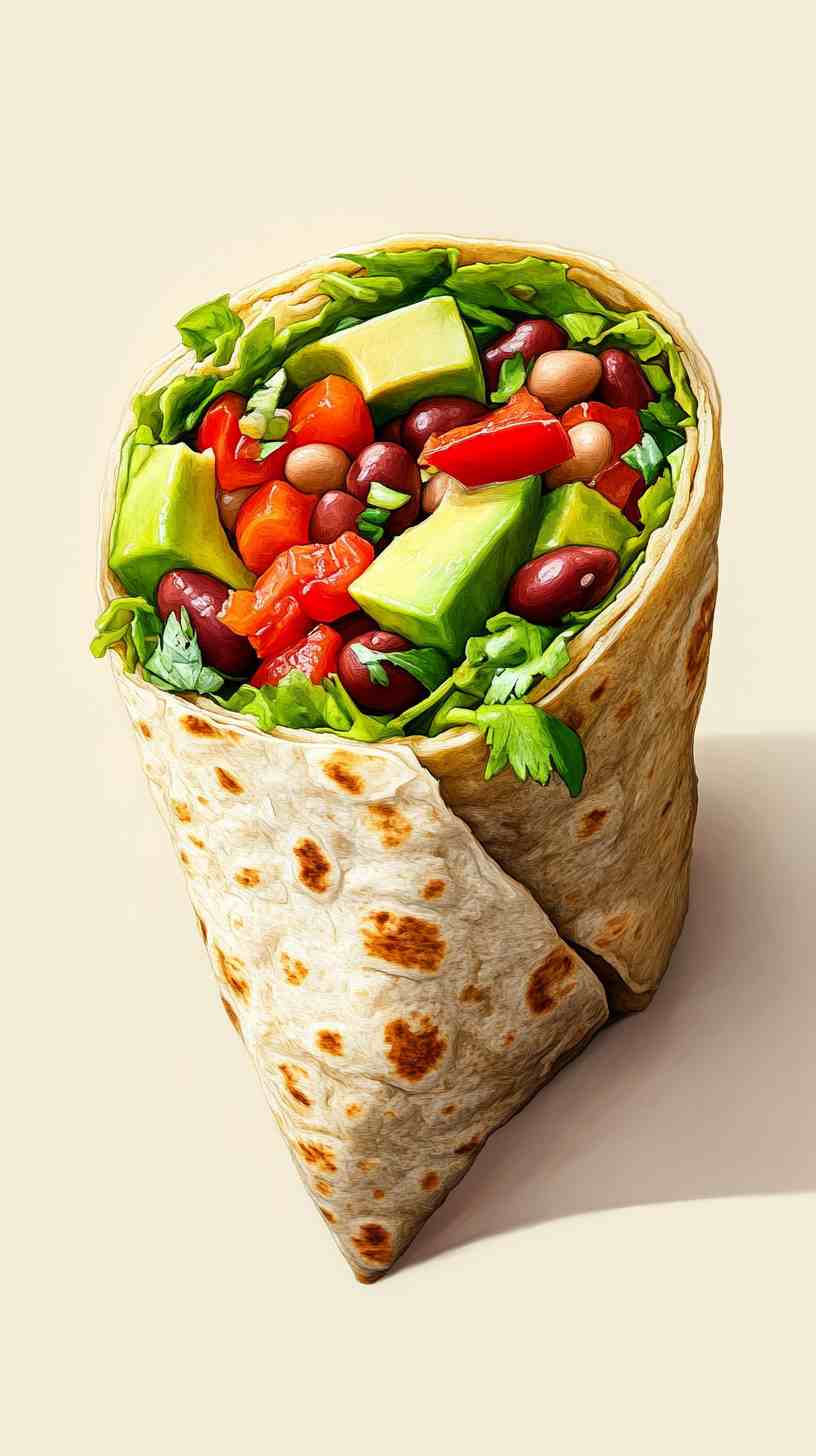 Cannellini Bean and Avocado Wraps