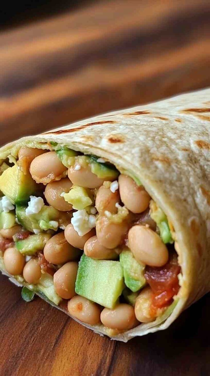 Cannellini Bean and Avocado Wraps