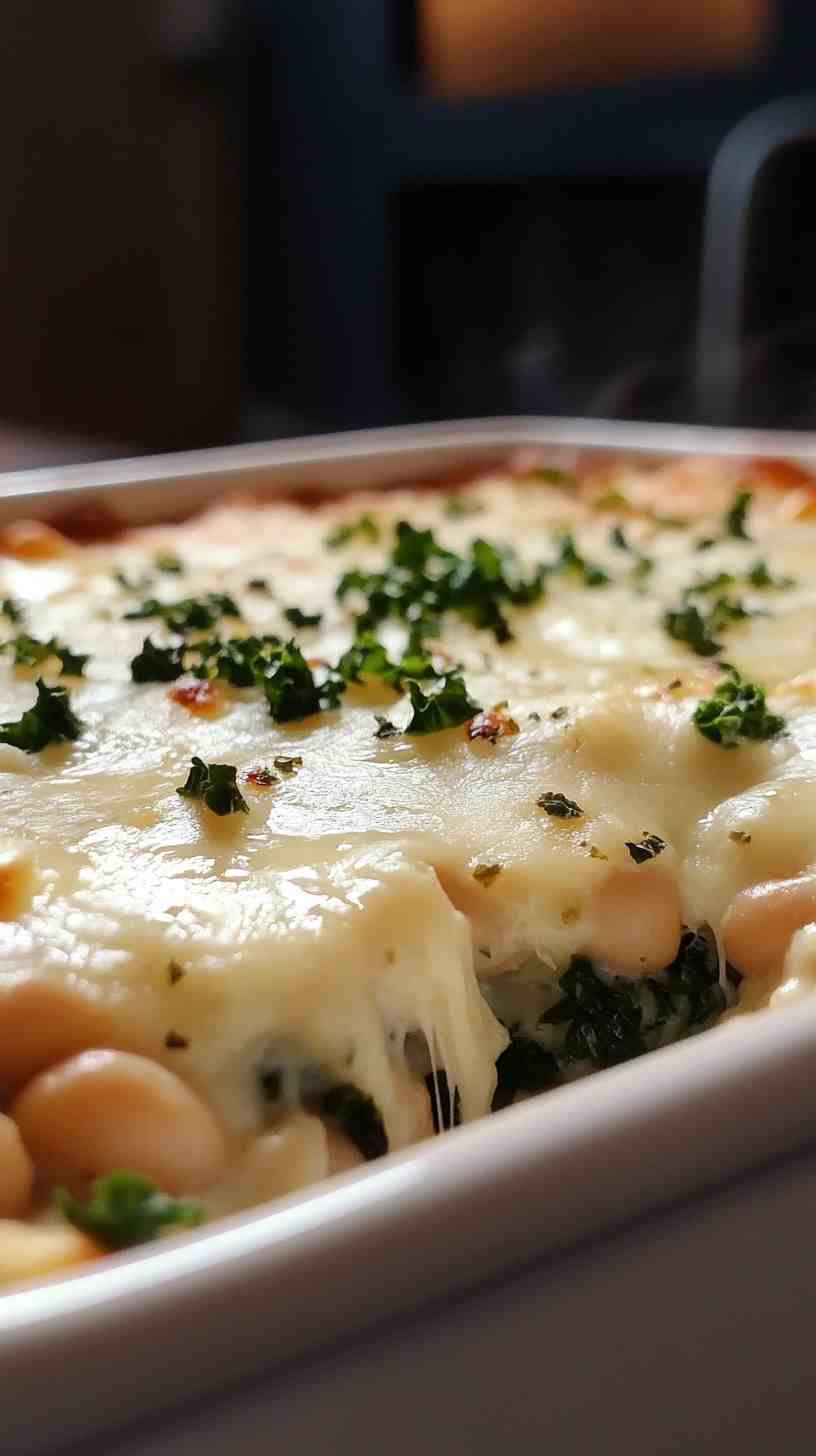 Cannellini Bean and Kale Casserole