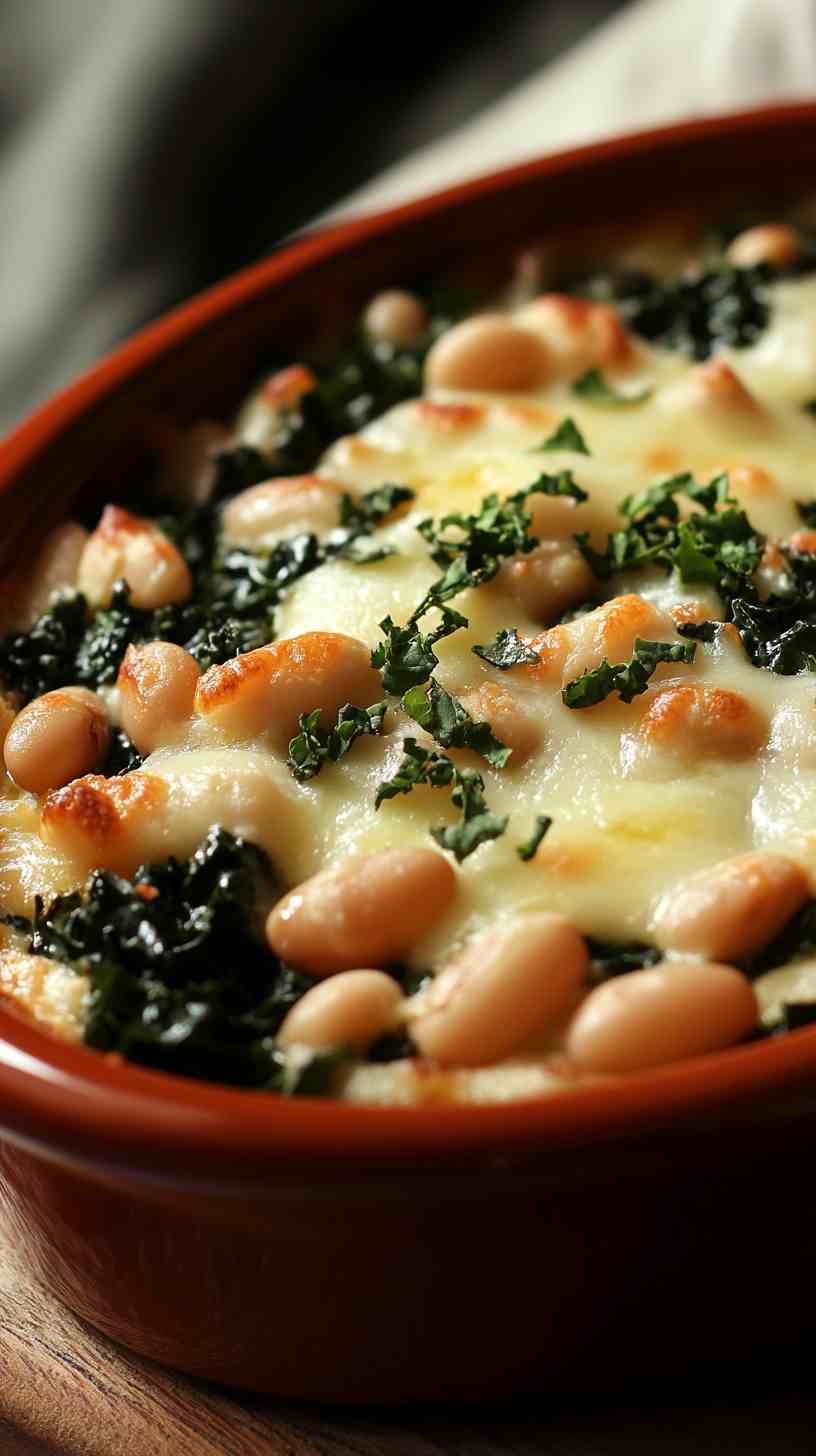 Cannellini Bean and Kale Casserole