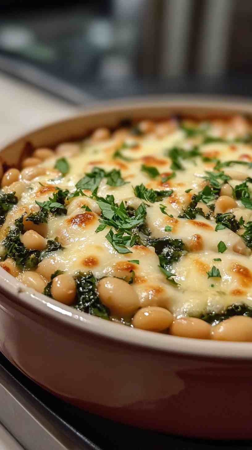 Cannellini Bean and Kale Casserole