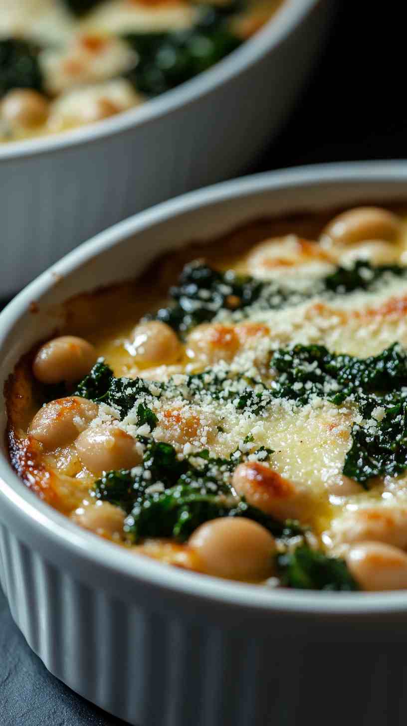 Cannellini Bean and Kale Casserole