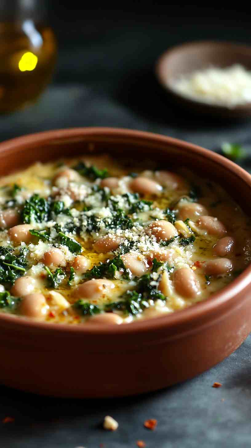Cannellini Bean and Kale Casserole