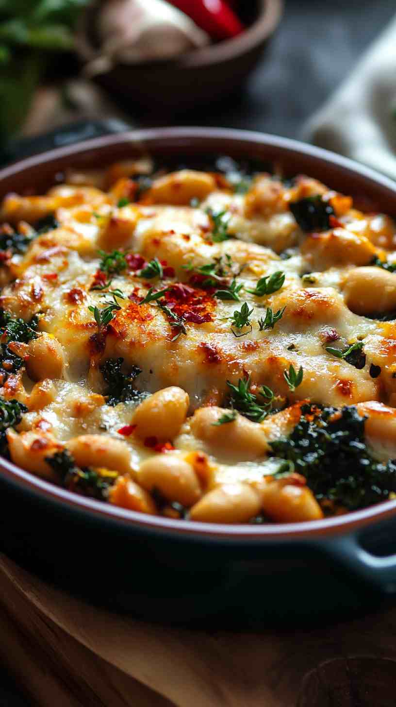 Cannellini Bean and Kale Casserole