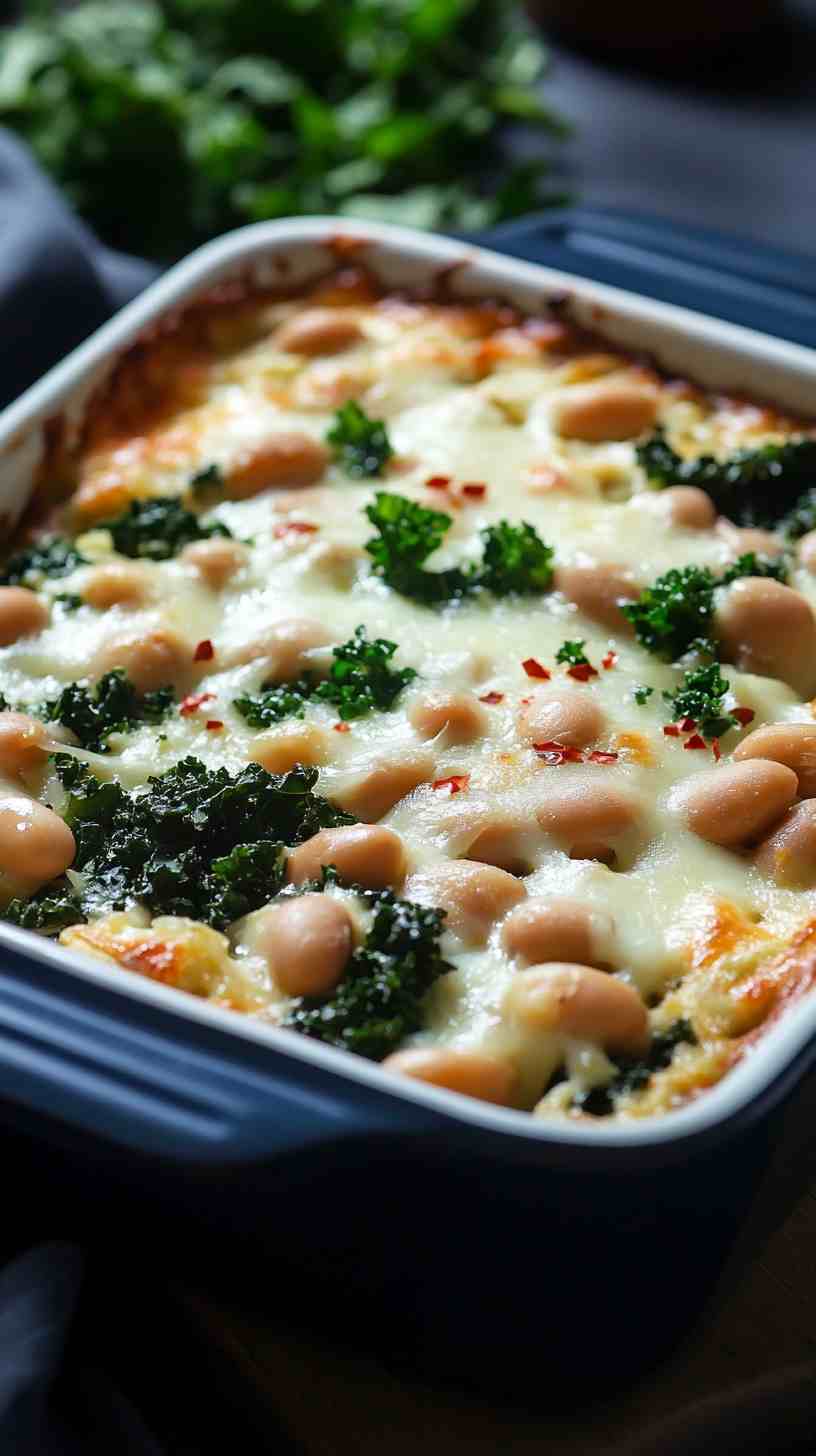 Cannellini Bean and Kale Casserole