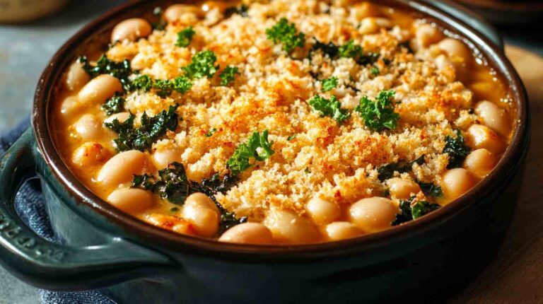 Cannellini Bean and Kale Casserole