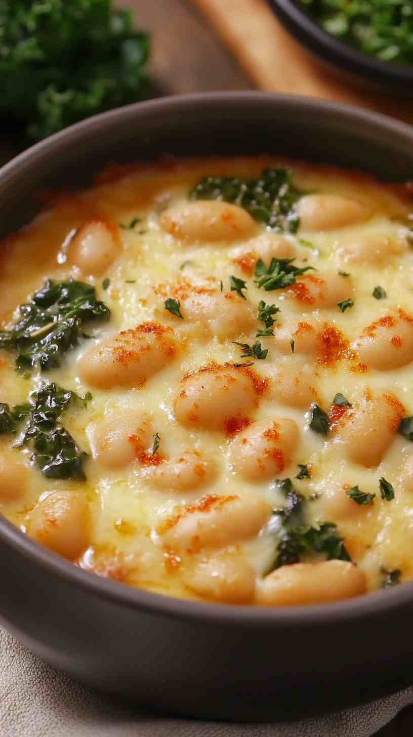 Cannellini Bean and Kale Casserole