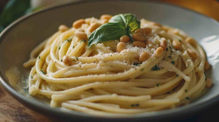Cannellini Bean and Pesto Pasta