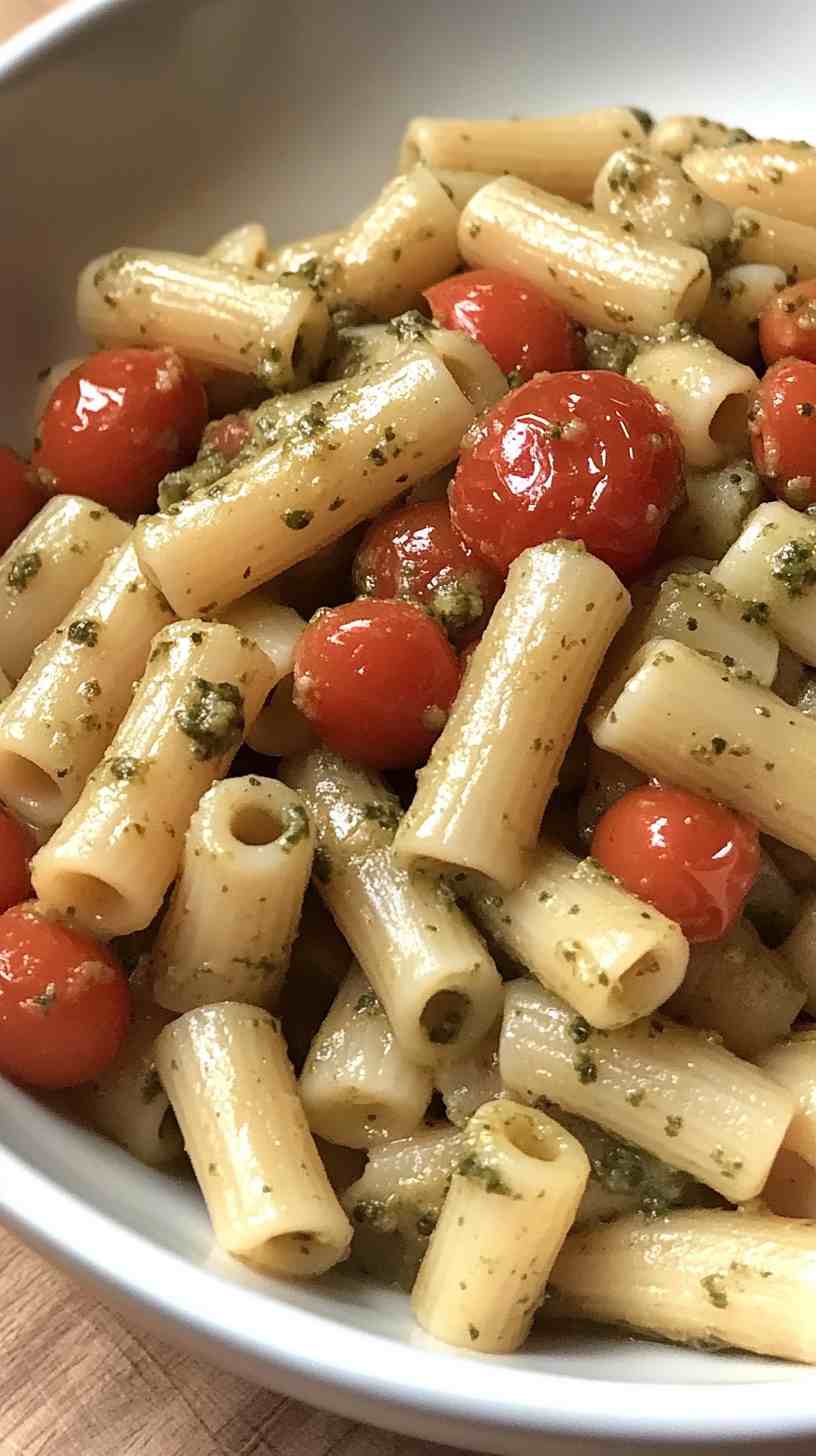 Cannellini Bean and Pesto Pasta