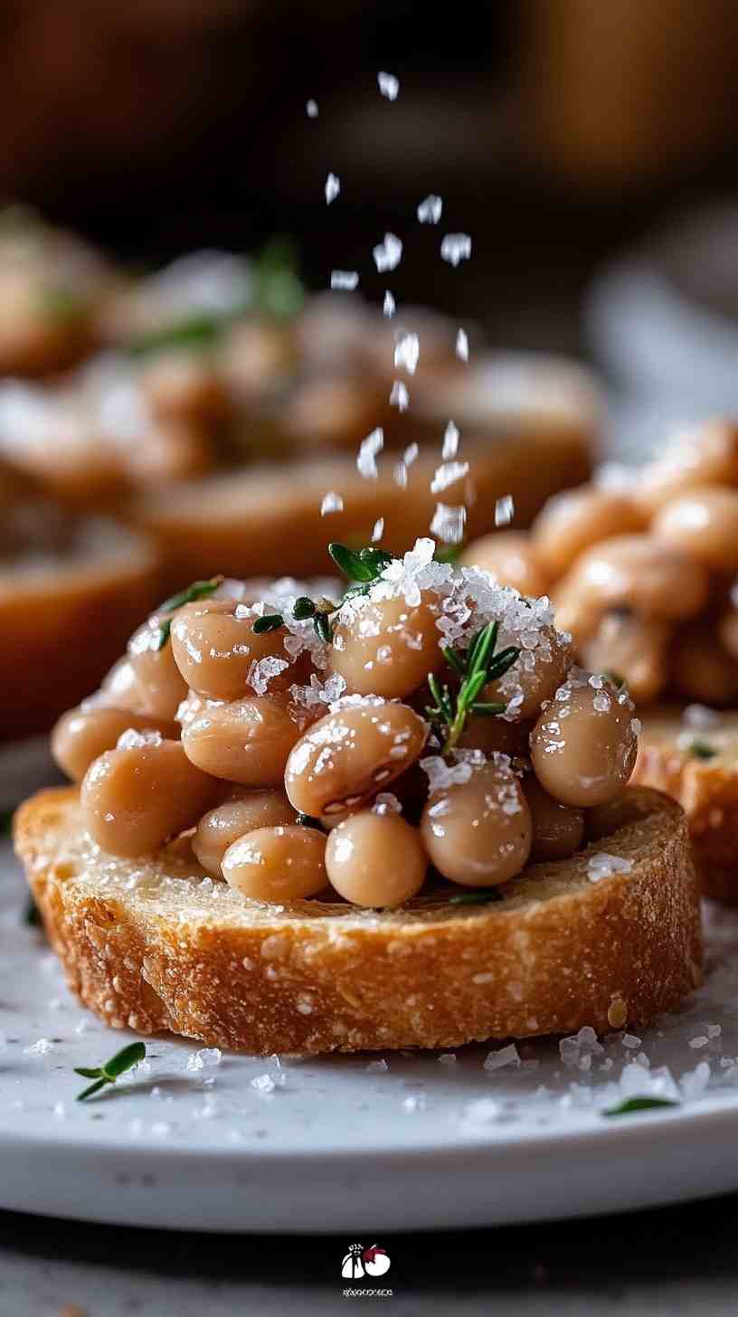 Cannellini Bean and Roasted Garlic Crostini