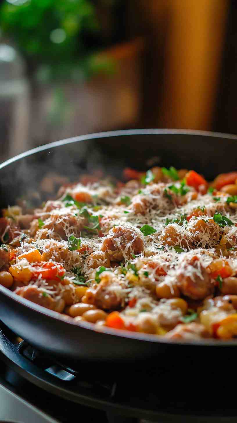 Cannellini Bean and Sausage Skillet