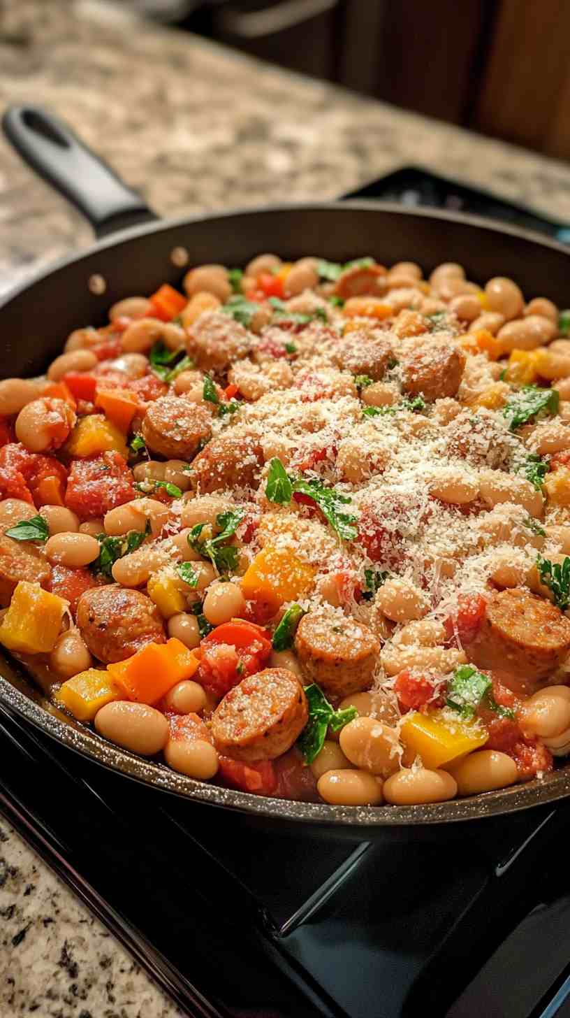 Cannellini Bean and Sausage Skillet